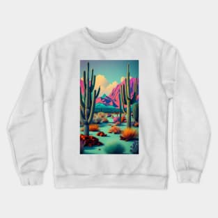 Abstract Desert Landscape Crewneck Sweatshirt